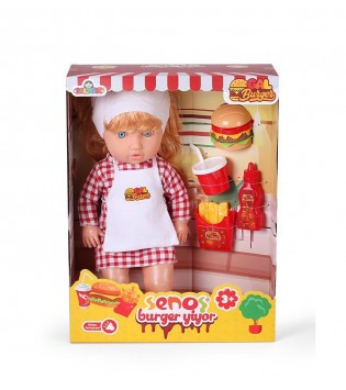 SENOŞ BEBEK BURGER YİYİYOR