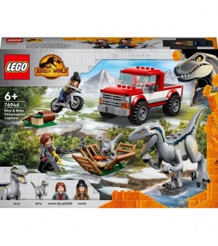 Lego JW Blue ve Beta Velociraptor Yakalama 76946