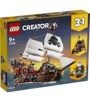 LEGO Creator 3’ü 1 Arada Korsan Gemisi 31109 Oyuncak Model Yapım Seti (1260 Parç