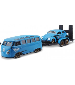 1/24 Design Elite Transport Volkswagen Van Samba + Beetle