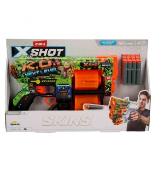 SUN-ZUR-X-SHOT SİLAH SÜNGER ATAN SKINS-DREAD 12 MERMİLİ 5A.