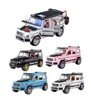 Vardem Çek Bırak 1:24 Sesli Işıklı Metal Jeep (4 Renk) Babosi