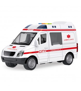 Vardem 1:16 Sürtmeli Sesli Işıklı Ambulans Ve Polis Arabası